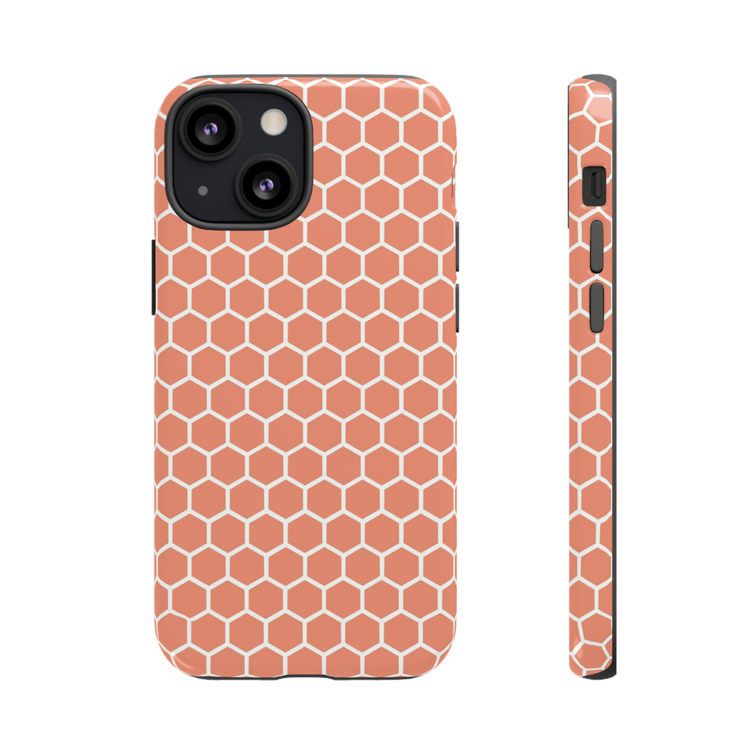 Orange Honeycomb | Phone Case for iPhone/Galaxy/Pixel