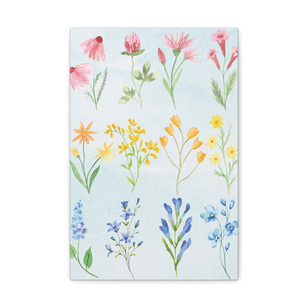 What Color Is Your Wild? Wildflower Canvas Artwork