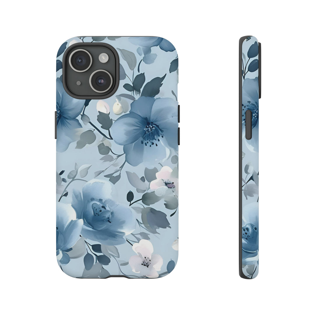 Dusty Blue Flowers | Phone Case for iPhone/Galaxy/Pixel