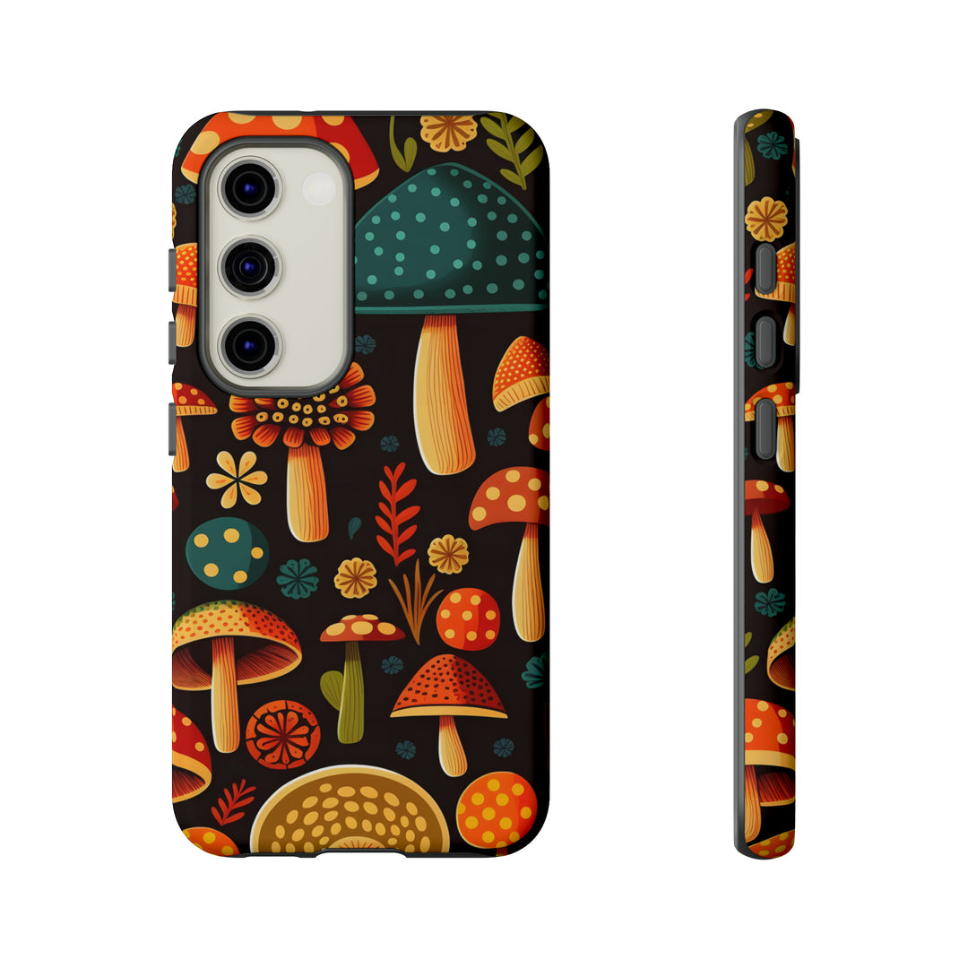 Dark Whimsy Mushroom Field Phone Case