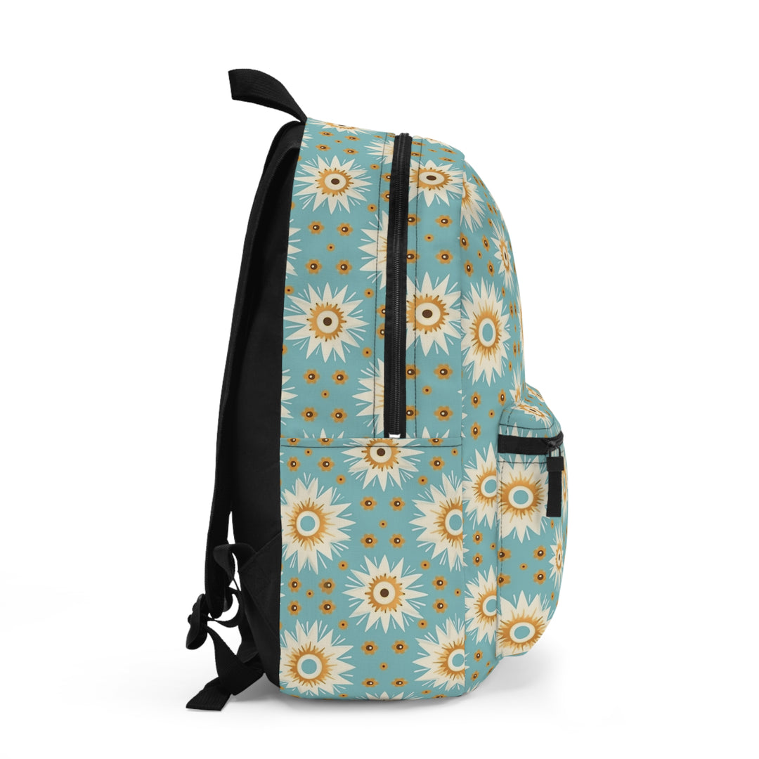 Boho Breeze Retro Sunburst | Lightweight Printed Backpack