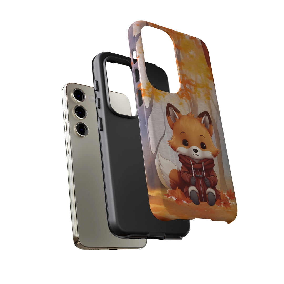 Baby Forest Fox Ready for Autumn - Samsung & iPhone Phone Case