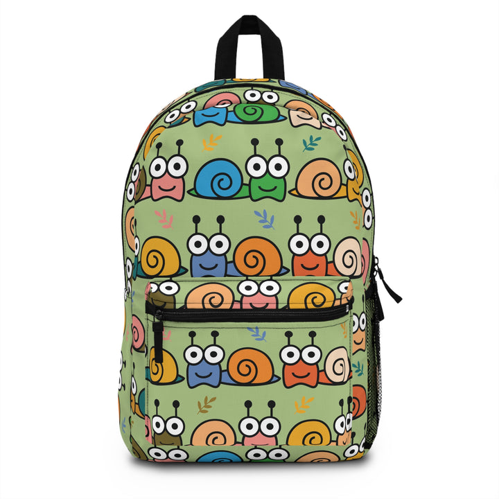 Silly Playful Snail Parade | Lightweight Printed Backpack