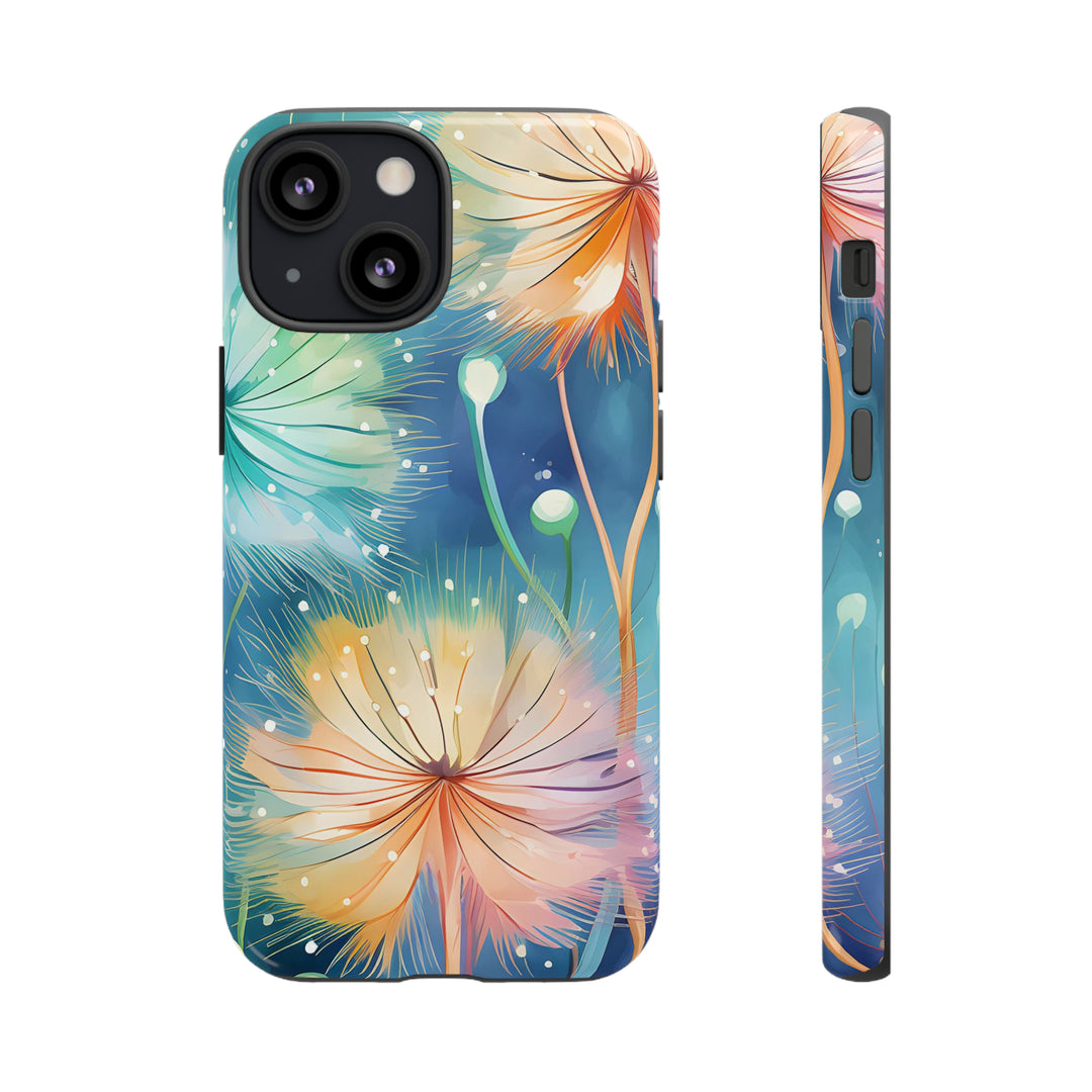 Whimsical Burst Dandelions Phone Case