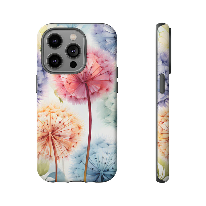 Colorful Field of Dandelions Phone Case