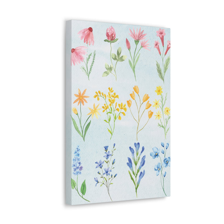 What Color Is Your Wild? Wildflower Canvas Artwork