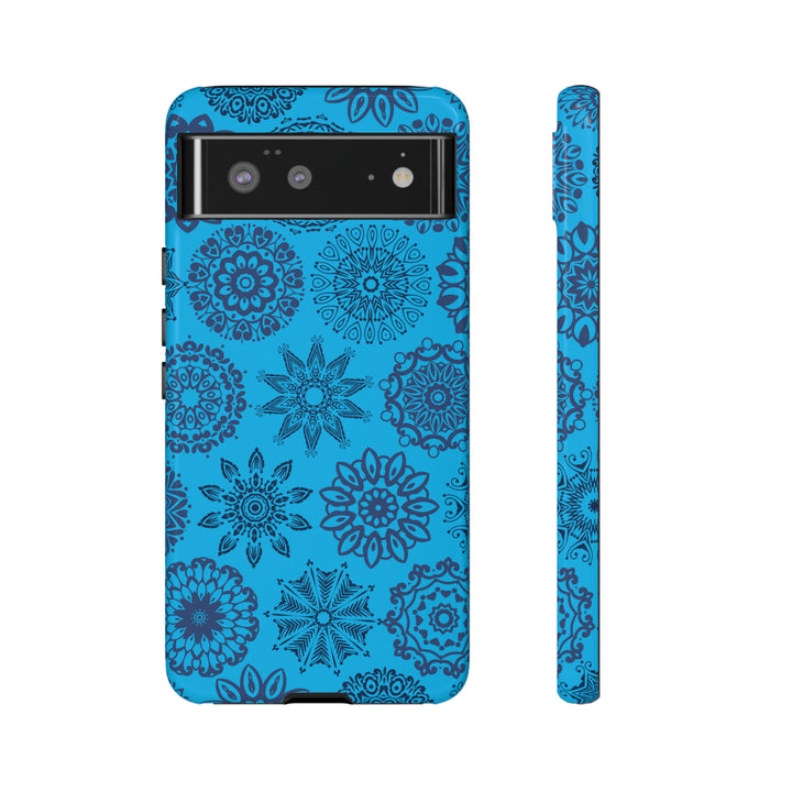 Blue Abstract Patterned Phone Case