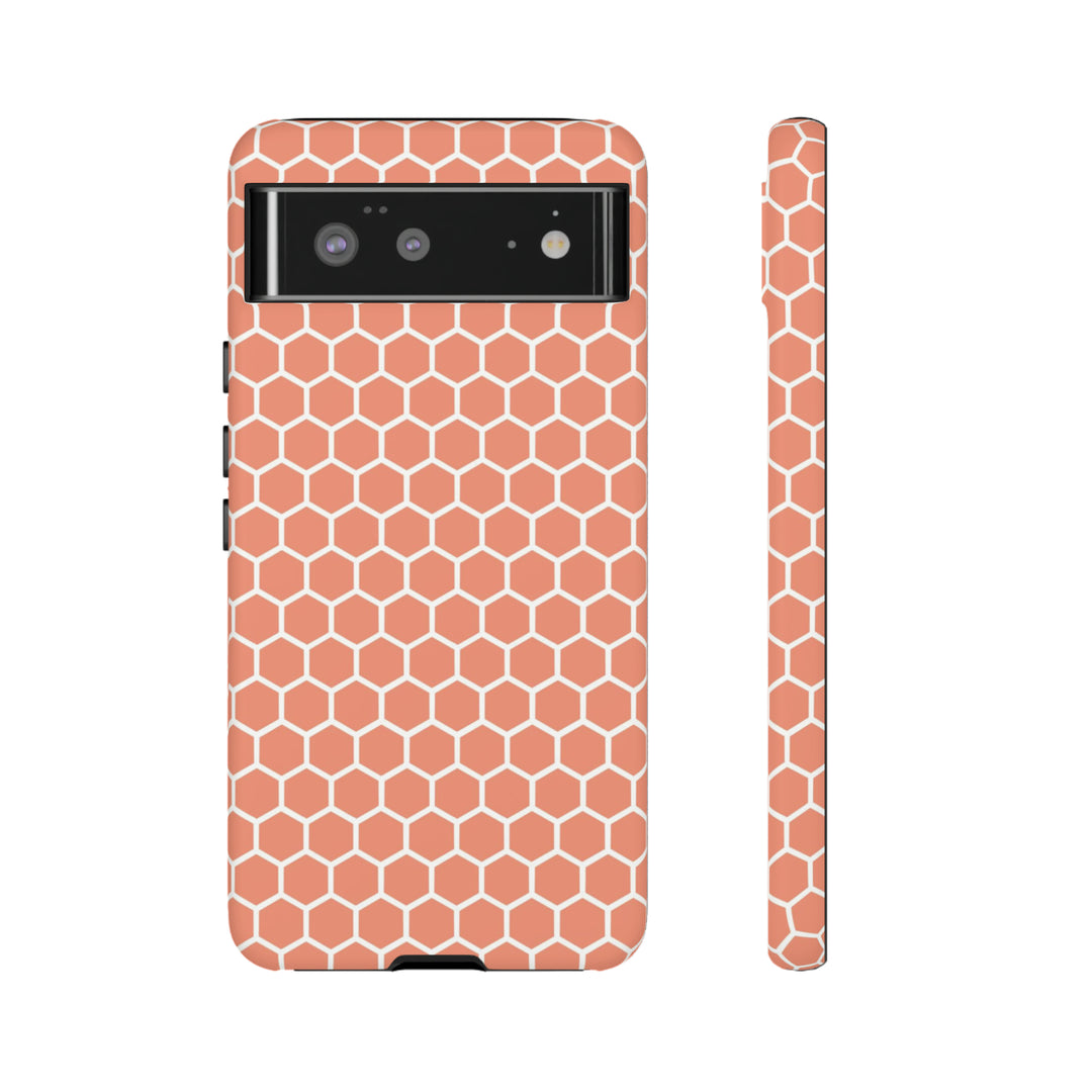 Orange Honeycomb | Phone Case for iPhone/Galaxy/Pixel