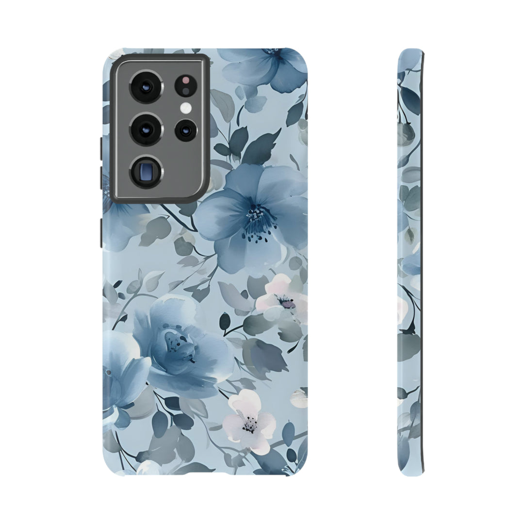 Dusty Blue Flowers | Phone Case for iPhone/Galaxy/Pixel