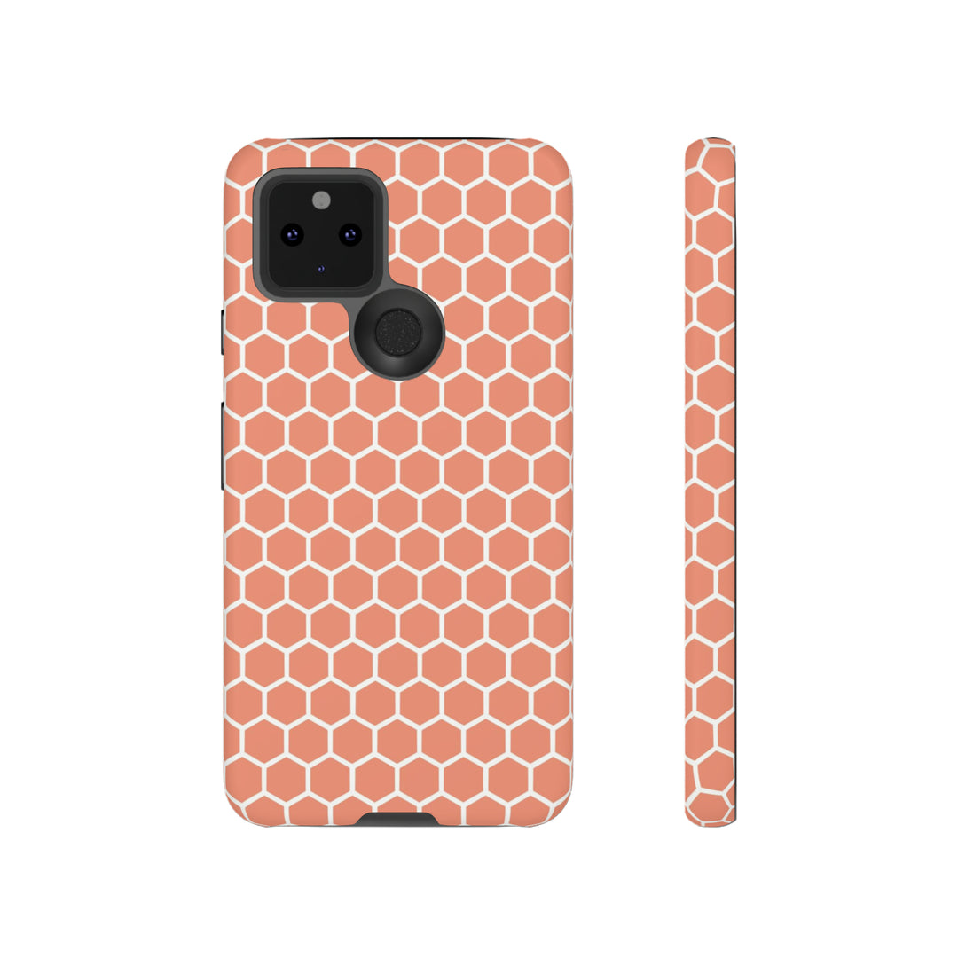 Orange Honeycomb | Phone Case for iPhone/Galaxy/Pixel