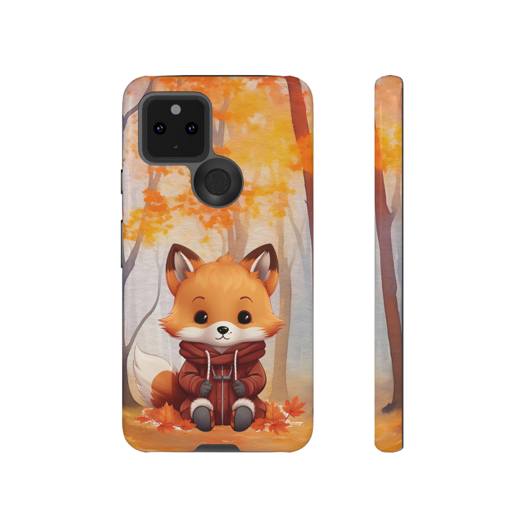 Baby Forest Fox Ready for Autumn - Samsung & iPhone Phone Case