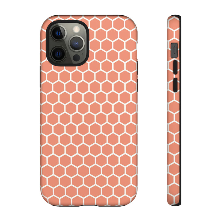 Orange Honeycomb | Phone Case for iPhone/Galaxy/Pixel