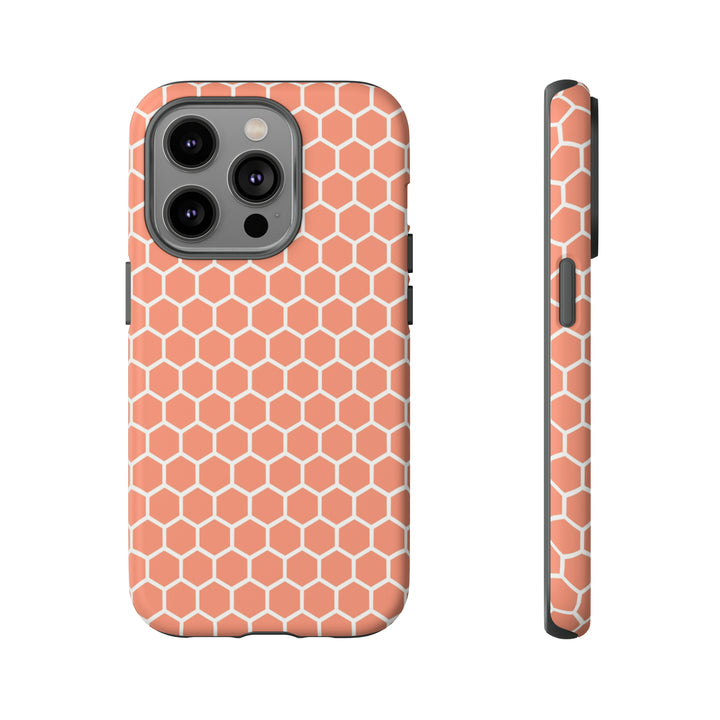 Orange Honeycomb | Phone Case for iPhone/Galaxy/Pixel