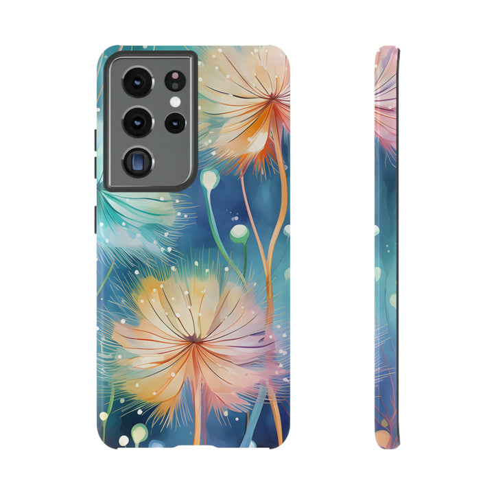 Whimsical Burst Dandelions Phone Case