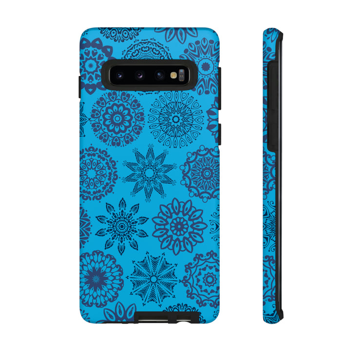 Blue Abstract Patterned Phone Case