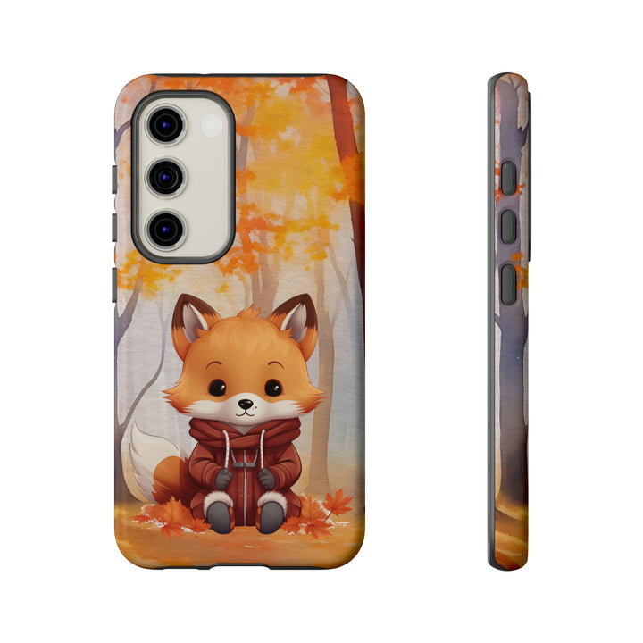 Baby Forest Fox Ready for Autumn - Samsung & iPhone Phone Case