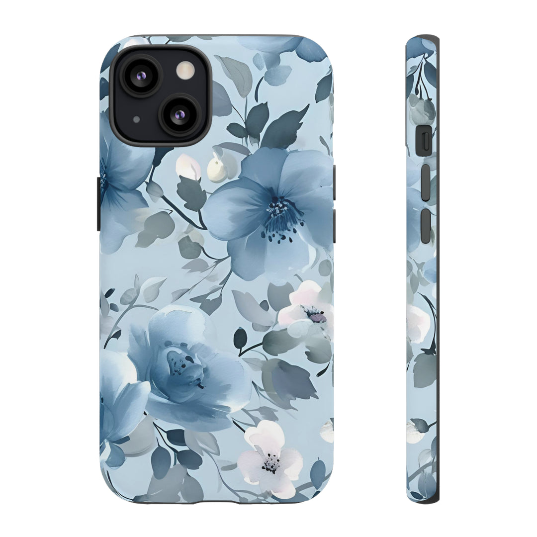 Dusty Blue Flowers | Phone Case for iPhone/Galaxy/Pixel