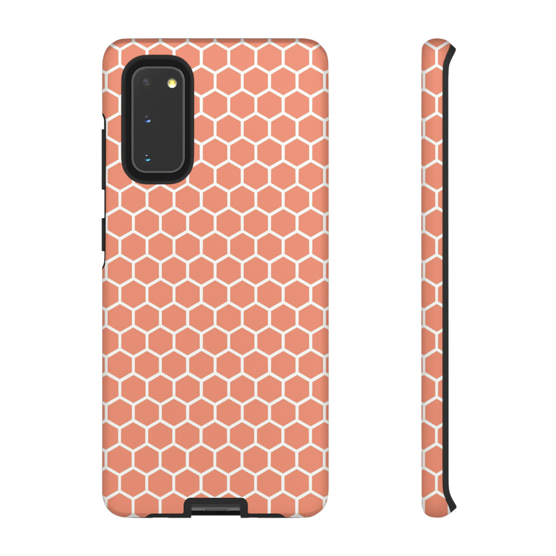 Orange Honeycomb | Phone Case for iPhone/Galaxy/Pixel