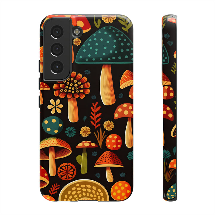 Dark Whimsy Mushroom Field Phone Case