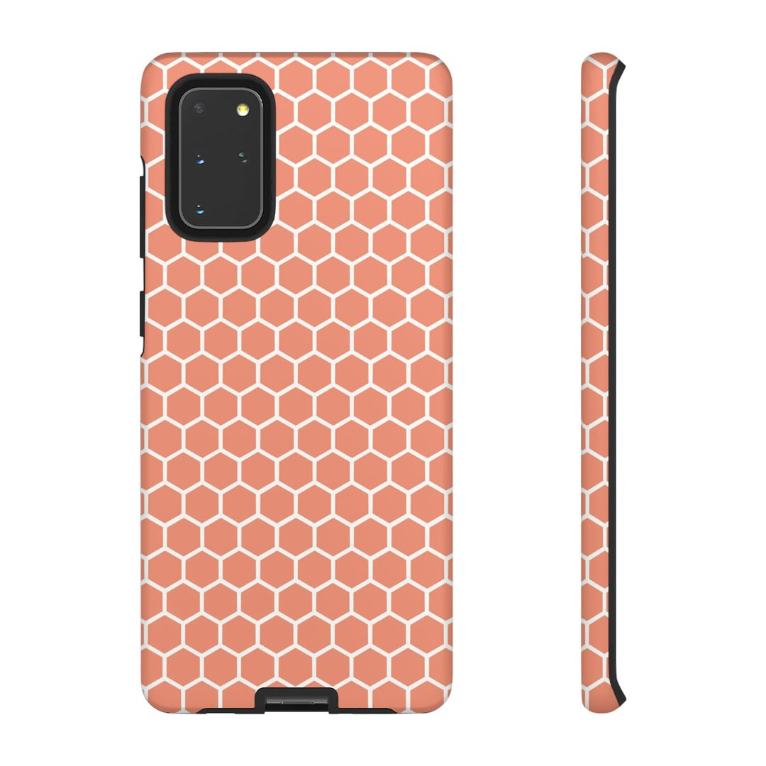 Orange Honeycomb | Phone Case for iPhone/Galaxy/Pixel