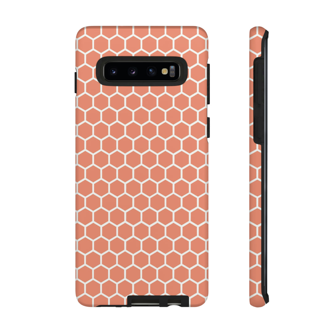 Orange Honeycomb | Phone Case for iPhone/Galaxy/Pixel