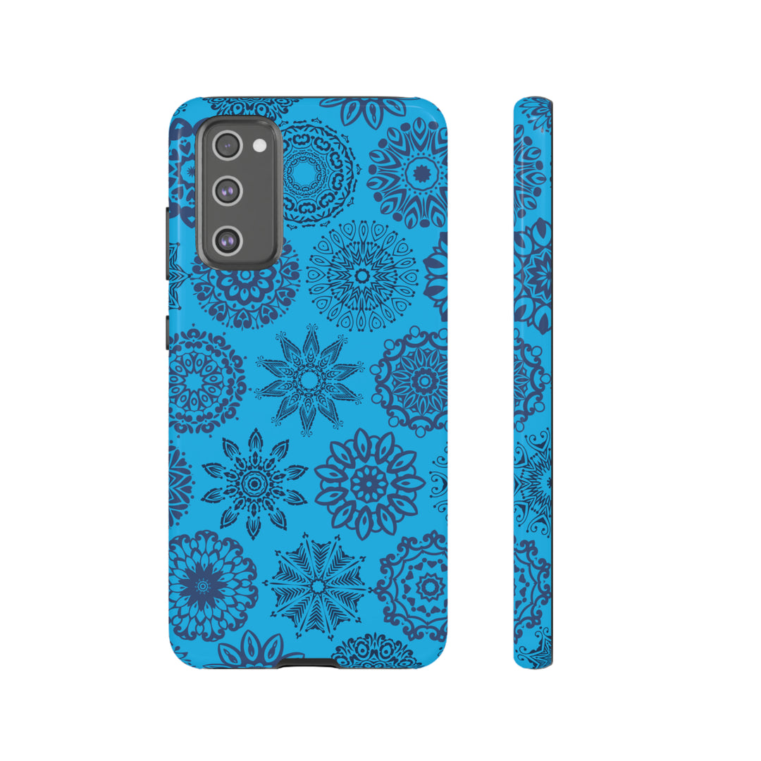 Blue Abstract Patterned Phone Case