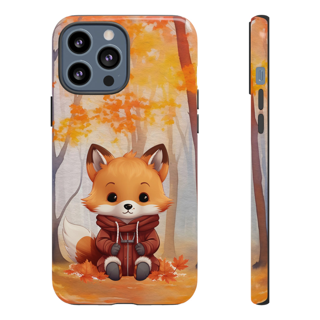 Baby Forest Fox Ready for Autumn - Samsung & iPhone Phone Case