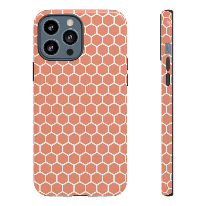 Orange Honeycomb | Phone Case for iPhone/Galaxy/Pixel