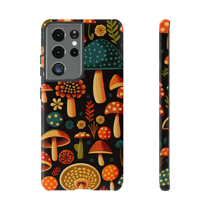 Dark Whimsy Mushroom Field Phone Case