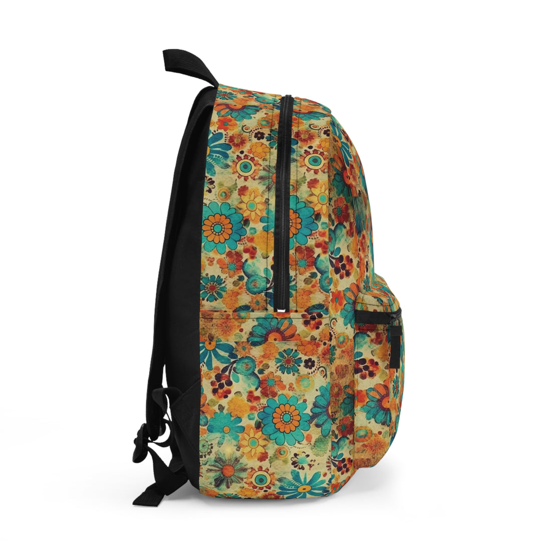 Gentle Grunge Garden | Floral Patterned Printed Backpack