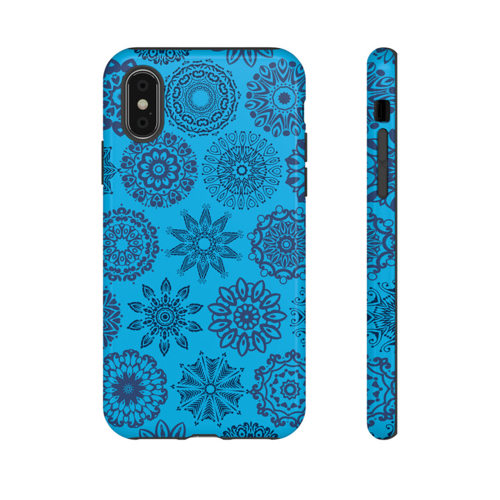 Blue Abstract Patterned Phone Case