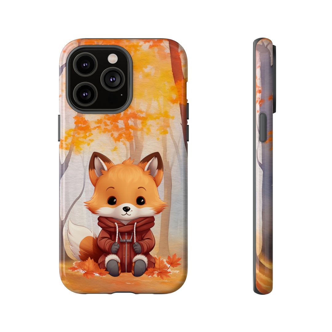 Baby Forest Fox Ready for Autumn - Samsung & iPhone Phone Case