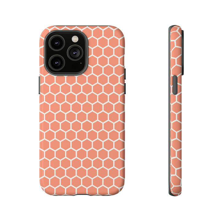 Orange Honeycomb | Phone Case for iPhone/Galaxy/Pixel