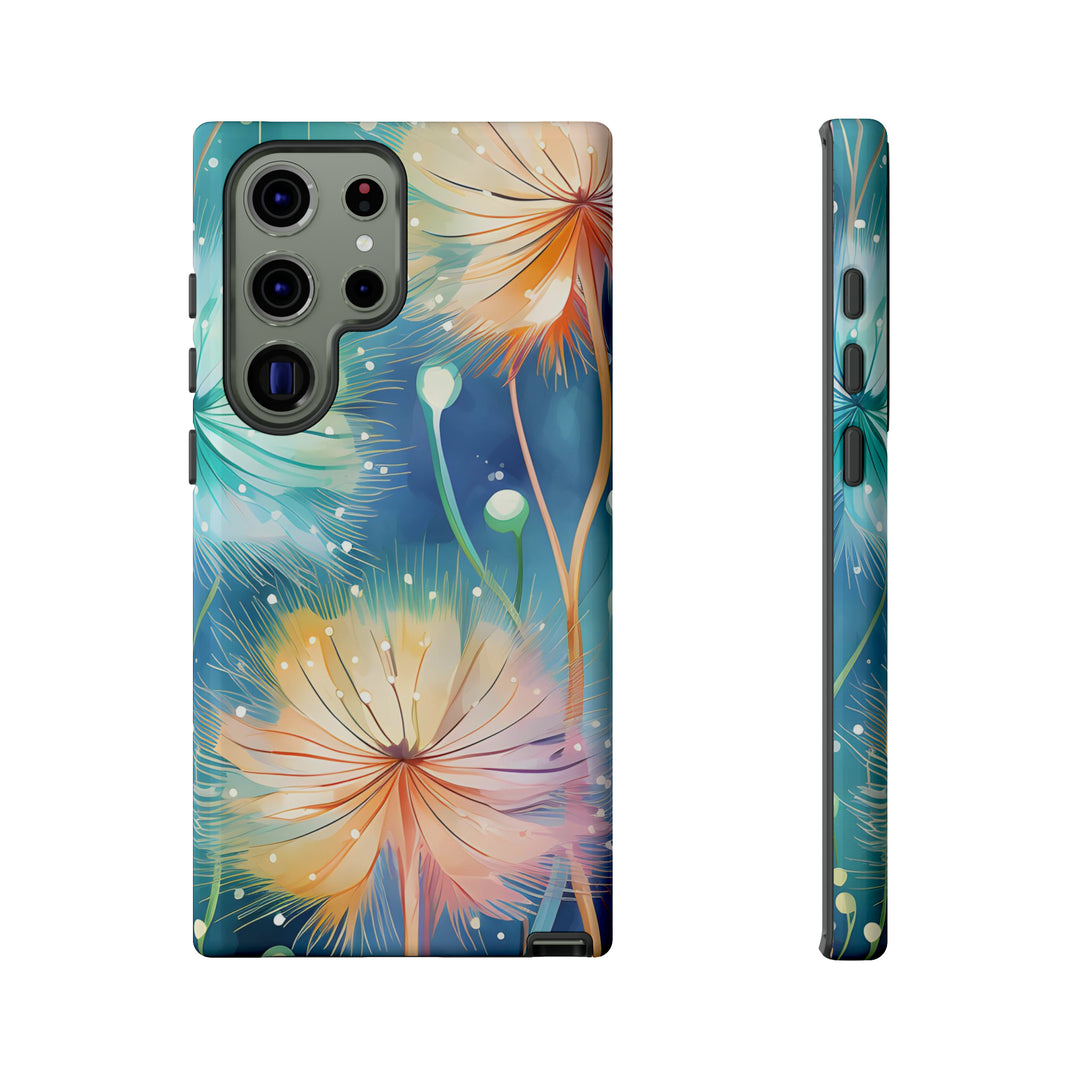 Whimsical Burst Dandelions Phone Case