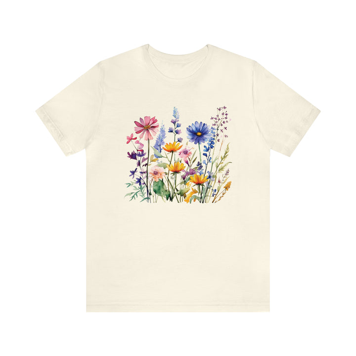 Watercolor Wildflower Print Graphic Tshirt