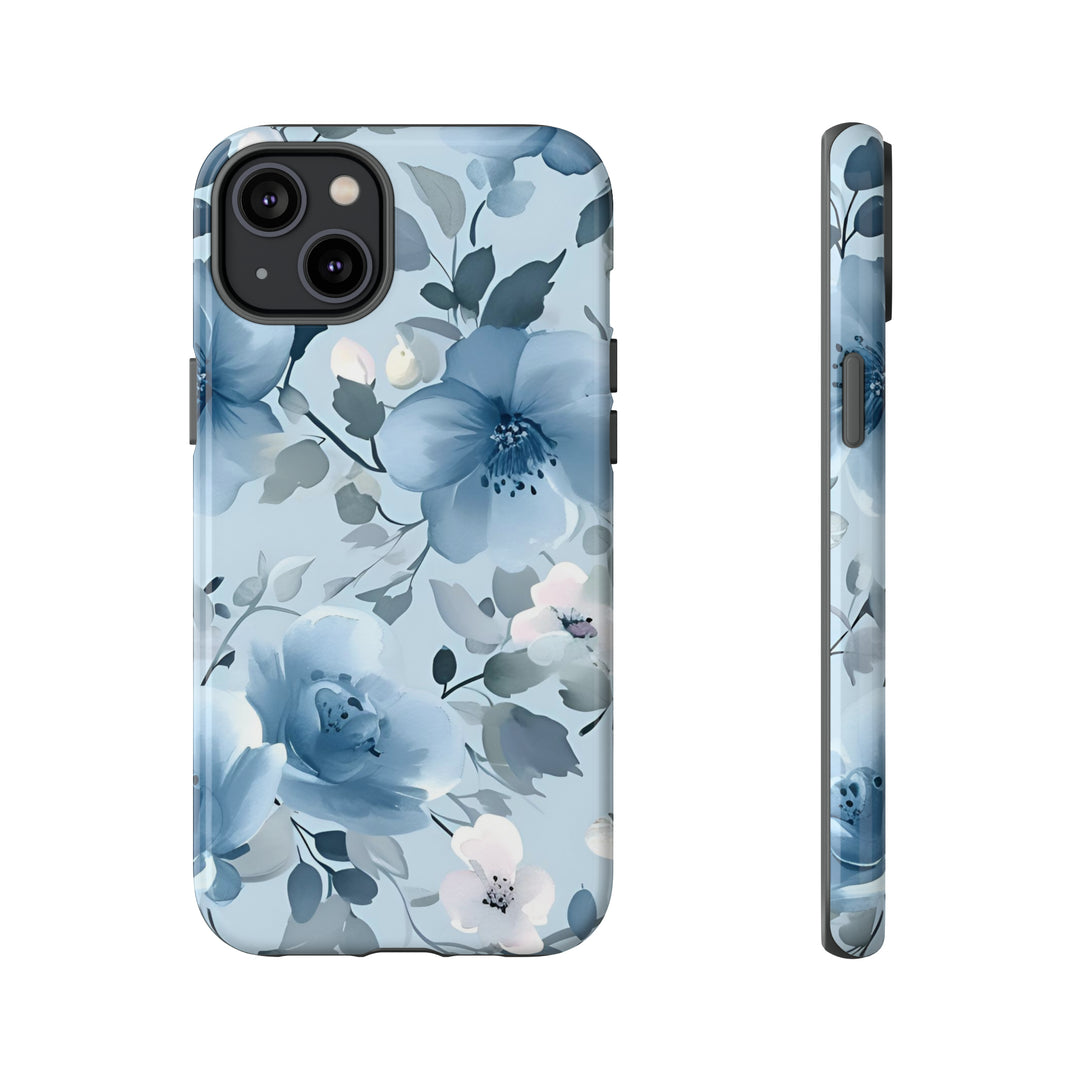 Dusty Blue Flowers | Phone Case for iPhone/Galaxy/Pixel