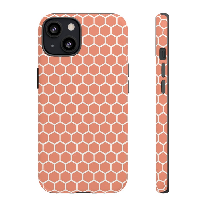 Orange Honeycomb | Phone Case for iPhone/Galaxy/Pixel