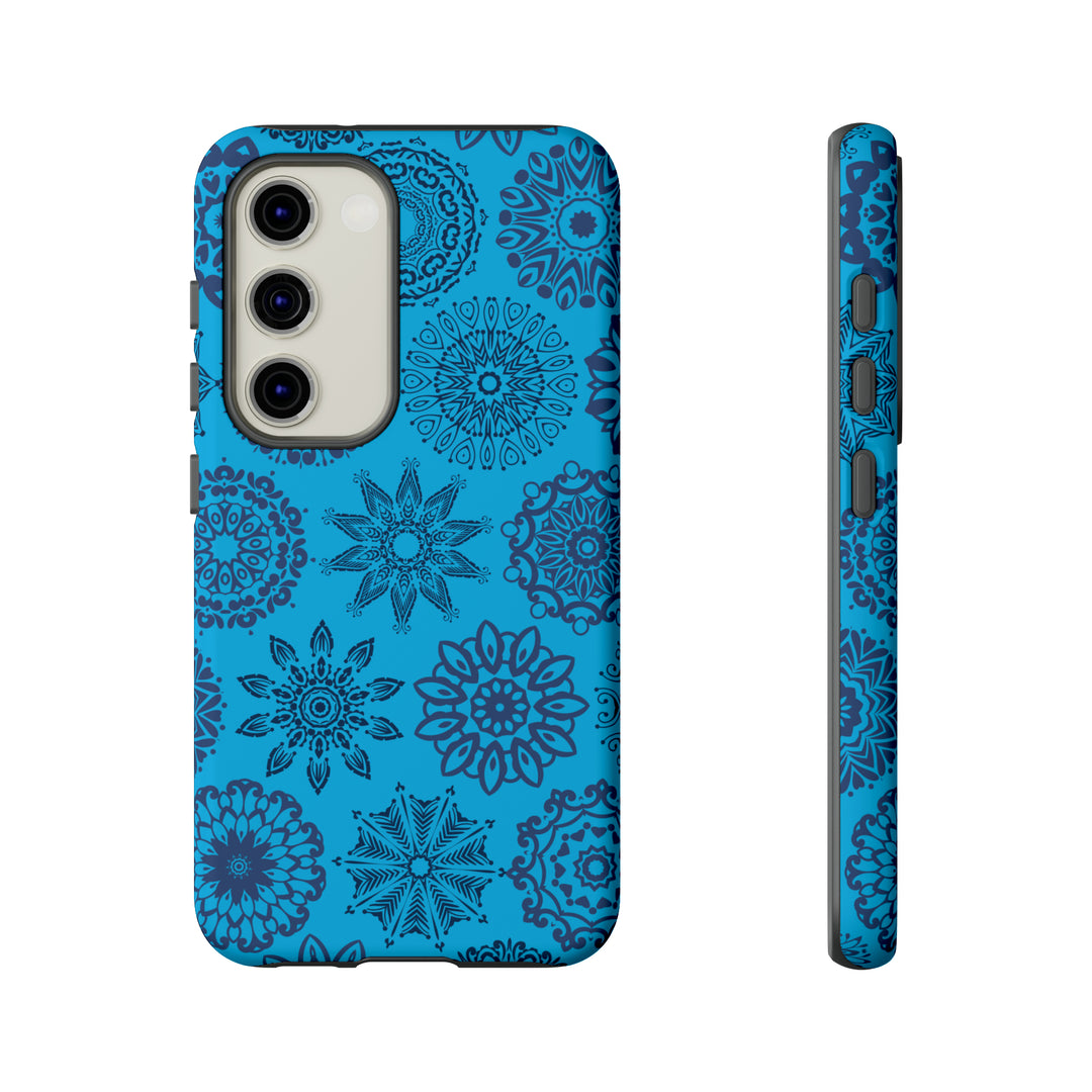 Blue Abstract Patterned Phone Case