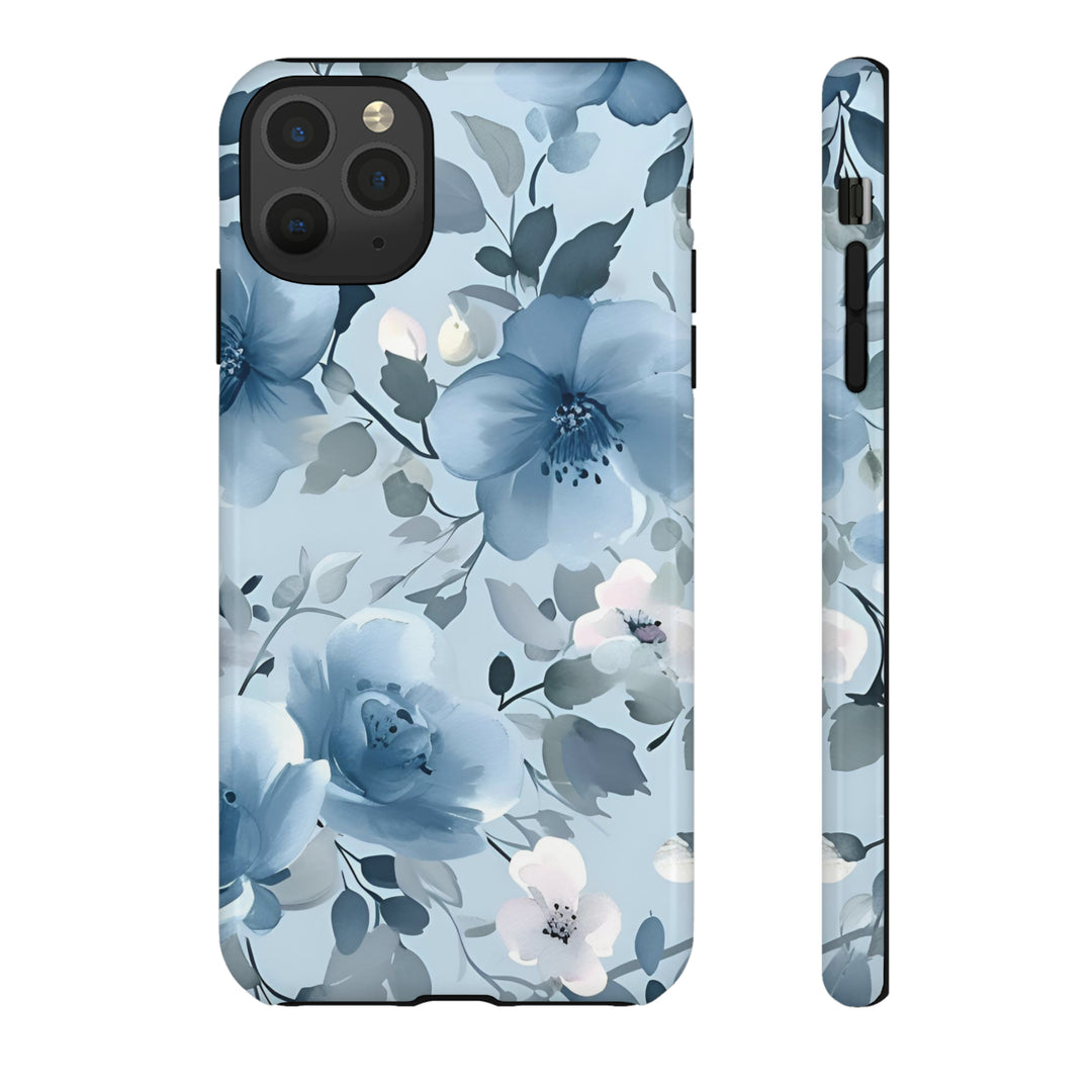 Dusty Blue Flowers | Phone Case for iPhone/Galaxy/Pixel