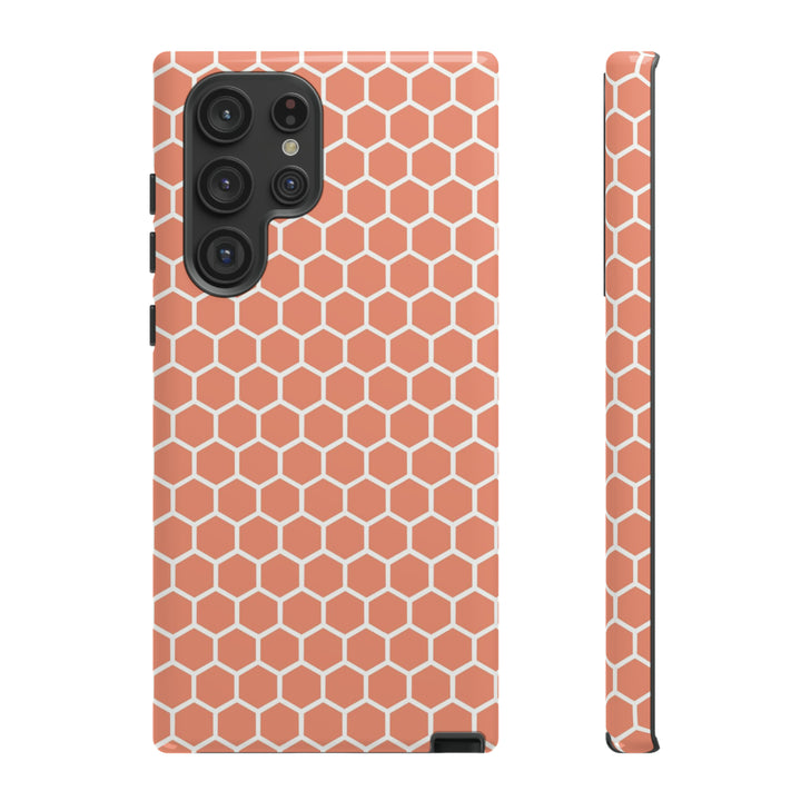 Orange Honeycomb | Phone Case for iPhone/Galaxy/Pixel