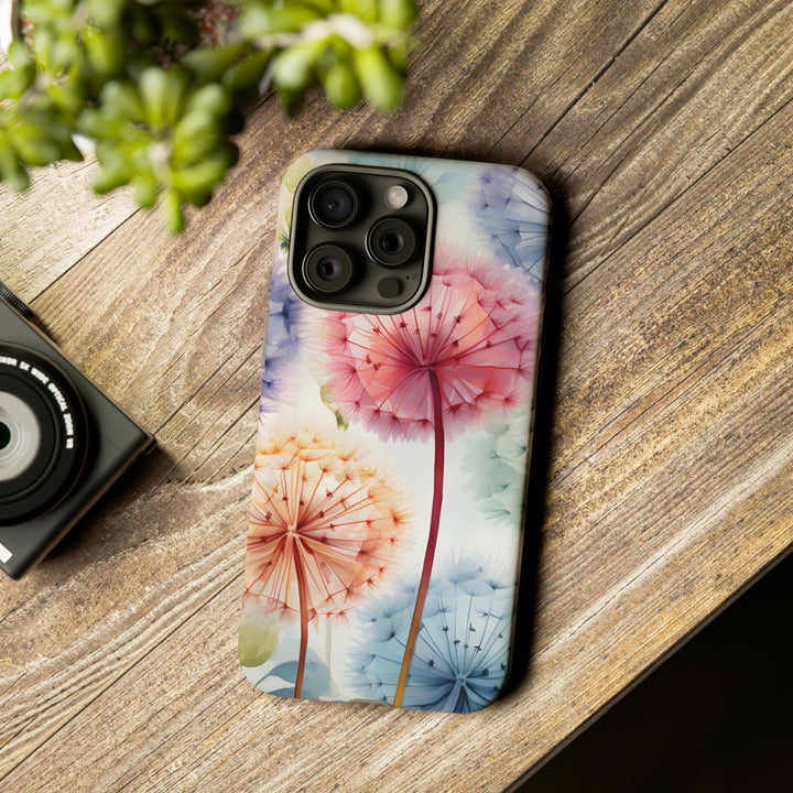 Colorful Field of Dandelions Phone Case