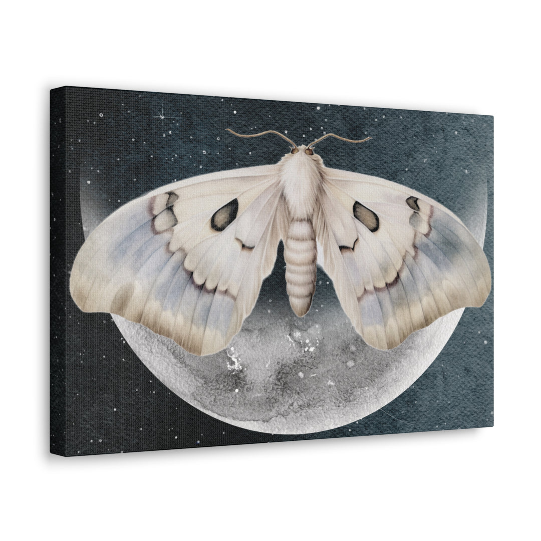 Luminous Moonlit Moth | Canvas Wall Art