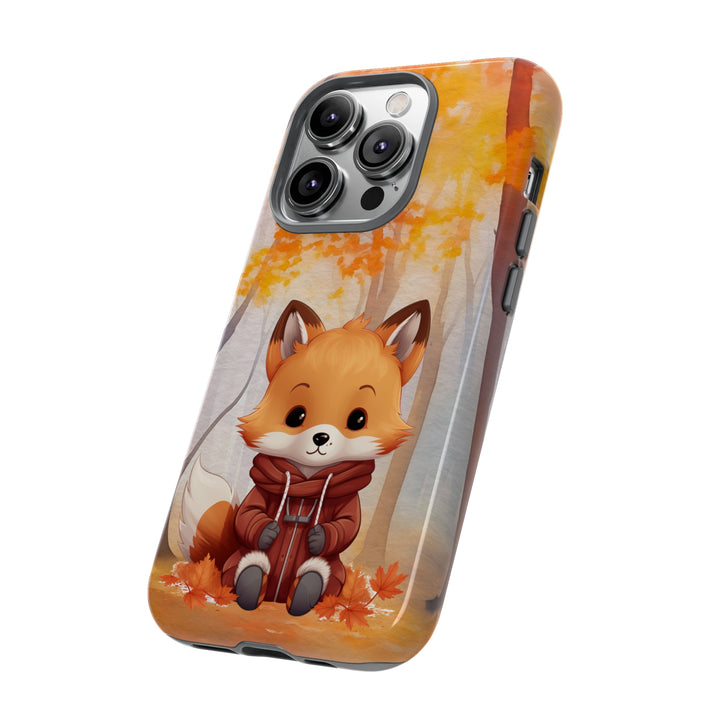 Baby Forest Fox Ready for Autumn - Samsung & iPhone Phone Case