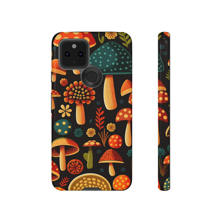 Dark Whimsy Mushroom Field Phone Case