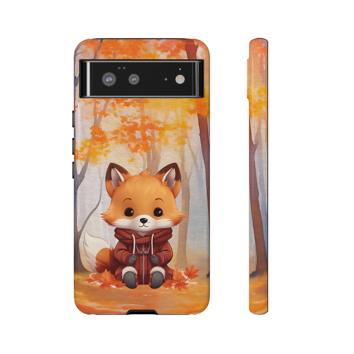 Baby Forest Fox Ready for Autumn - Samsung & iPhone Phone Case