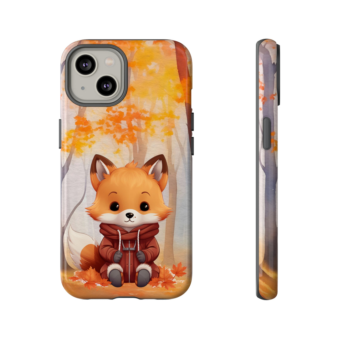 Baby Forest Fox Ready for Autumn - Samsung & iPhone Phone Case