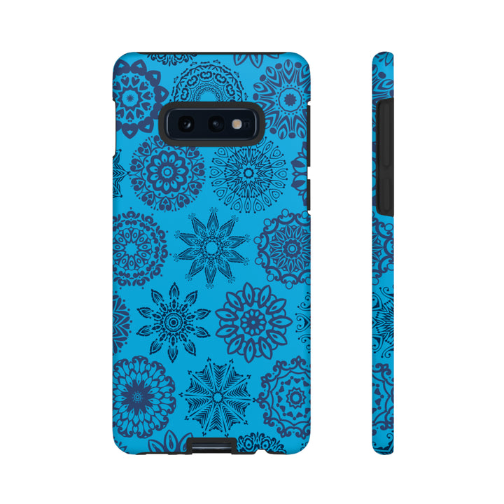 Blue Abstract Patterned Phone Case