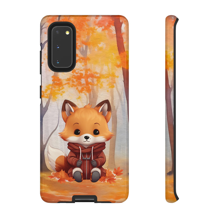 Baby Forest Fox Ready for Autumn - Samsung & iPhone Phone Case