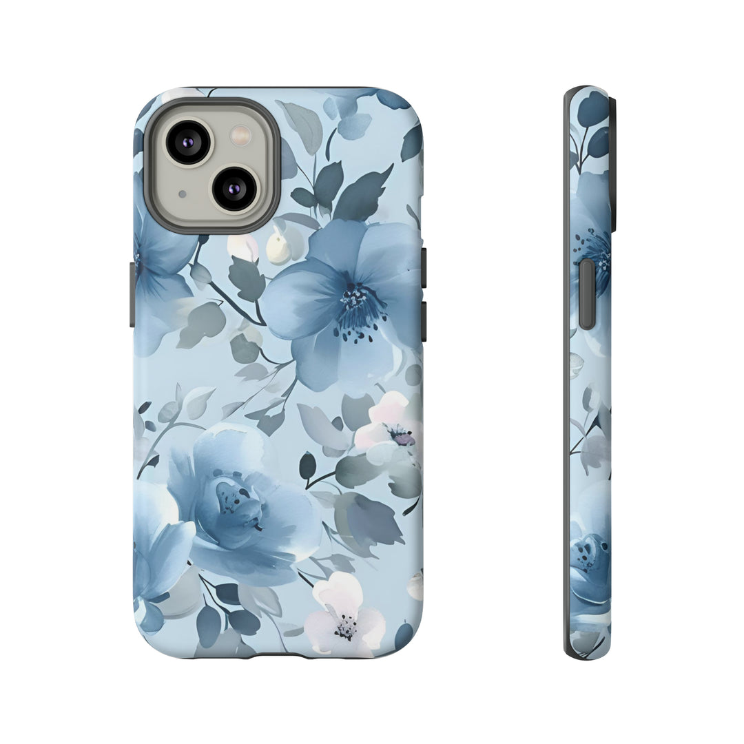 Dusty Blue Flowers | Phone Case for iPhone/Galaxy/Pixel