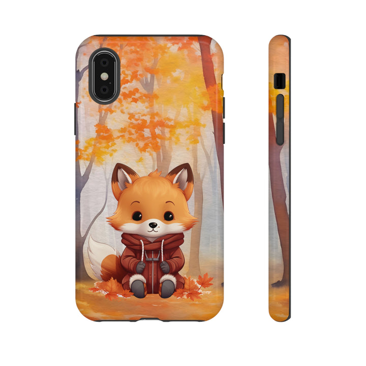 Baby Forest Fox Ready for Autumn - Samsung & iPhone Phone Case